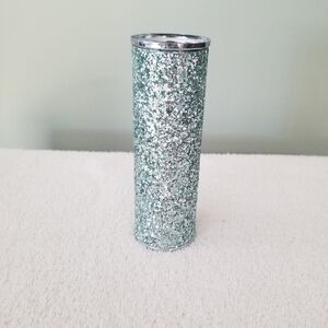 Retired Bath&Body Works Mint Green&Silver Glitter (Rare)Fragrance Mist Holder